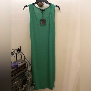 See You Monday Green Sleeveless Dress
